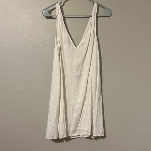 Lulu’s Afternoon in the Sunshine White Swiss Dot Mini Swing Dress - Picture 2 of 5